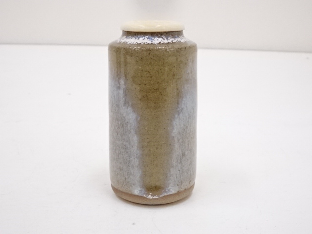 茶道具 古美術　焼き物　茶入 Yahoo!オークション - 【古美味】抜群の次第 茶入 挽家 仕覆